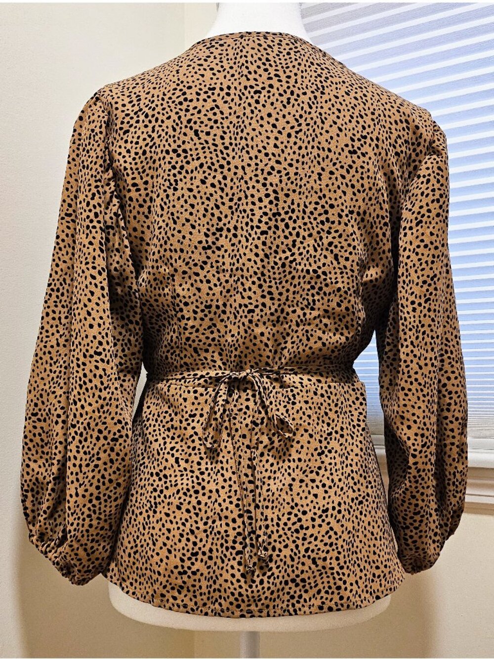 Reset by Jane Cheetah Print Wrap Blouse (M) - Picture 3 of 6